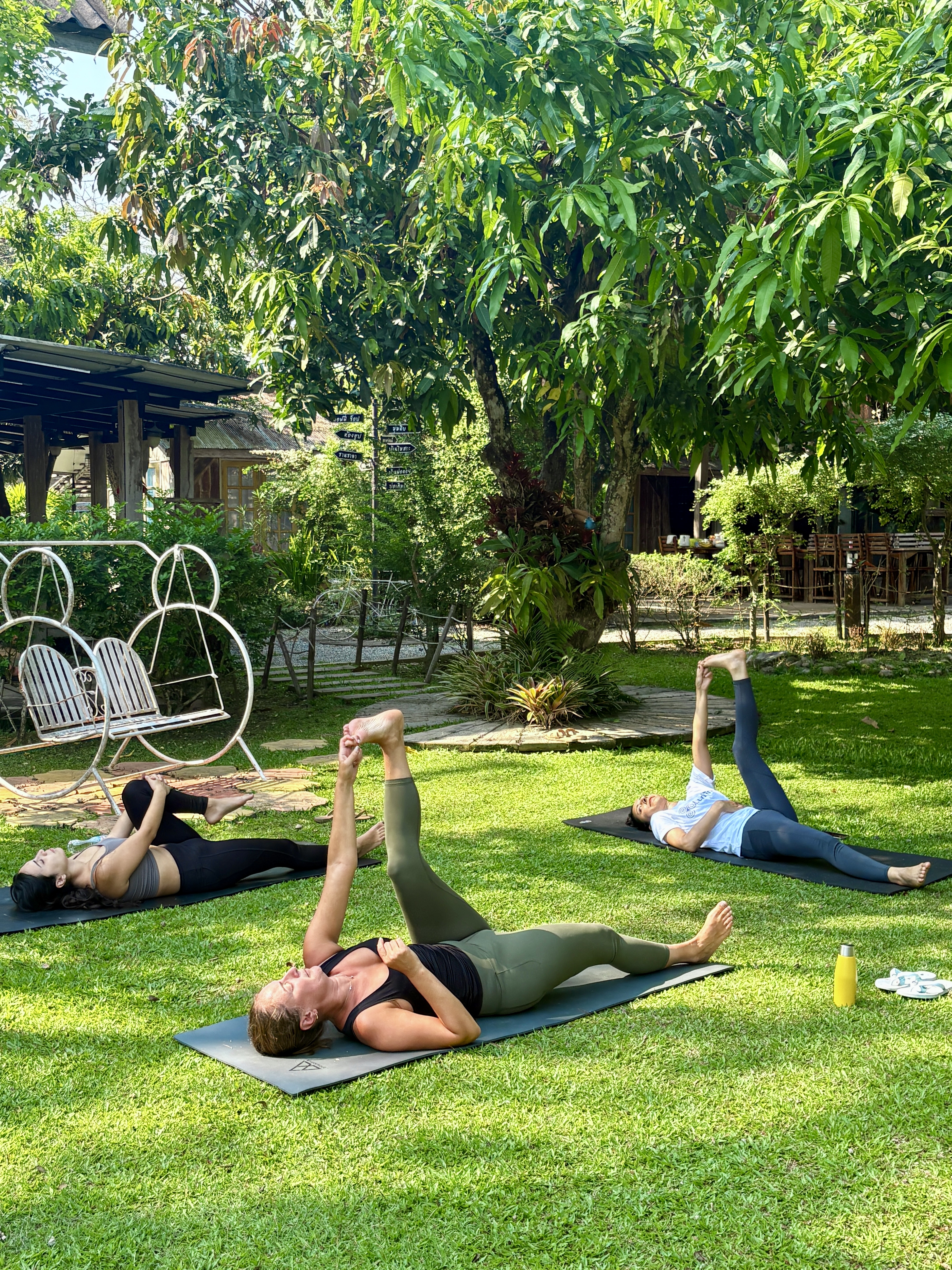 Outdoor yoga